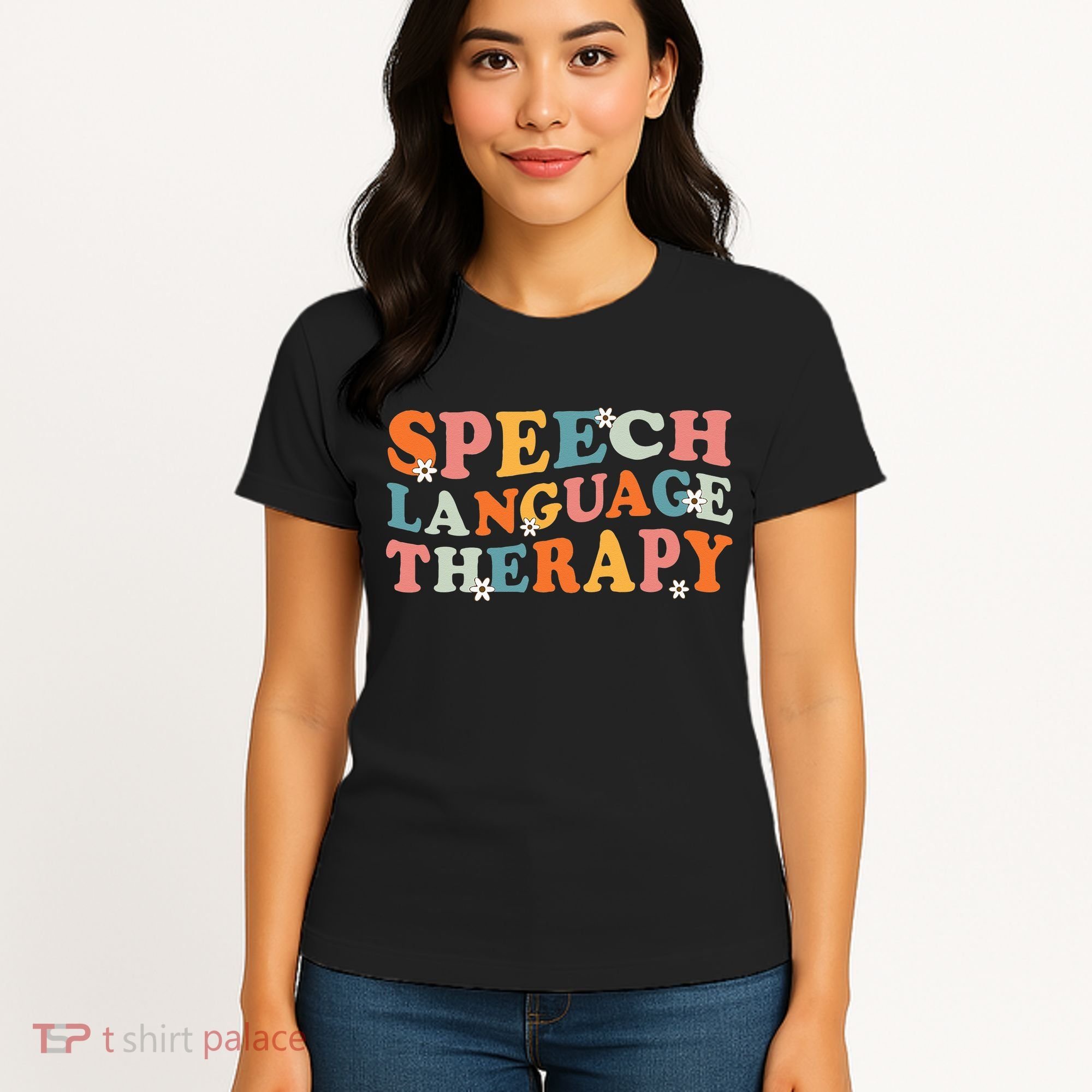 Speech Therapy Speech Language Therapy Pathologist Retro SLP Women's T-Shirt