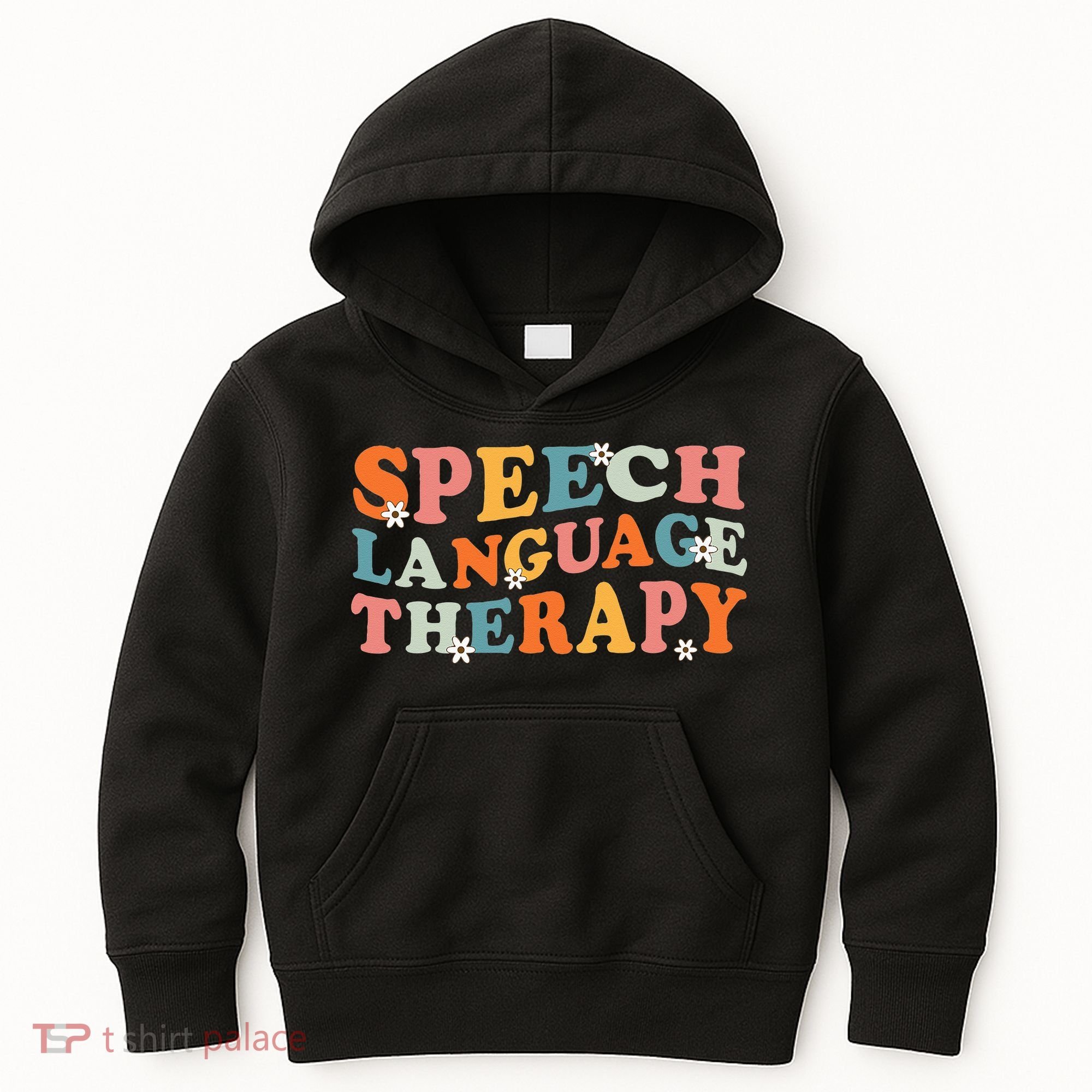 Speech Therapy Speech Language Therapy Pathologist Retro SLP Kids Hoodie