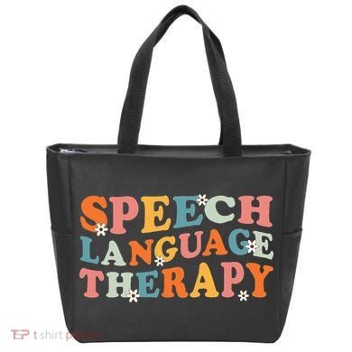 Speech Therapy Speech Language Therapy Pathologist Retro SLP Tote Bag