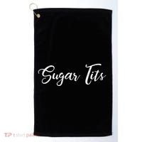 Sugar Tits Sweetheart Babe Funny Funny Gift Golf Towel thumb 0