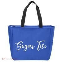 Sugar Tits Sweetheart Babe Funny Funny Gift Tote Bag thumb 0