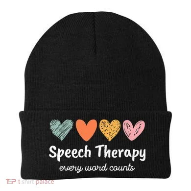 Speech Therapy Speech Language Pathologist Cute Beanie