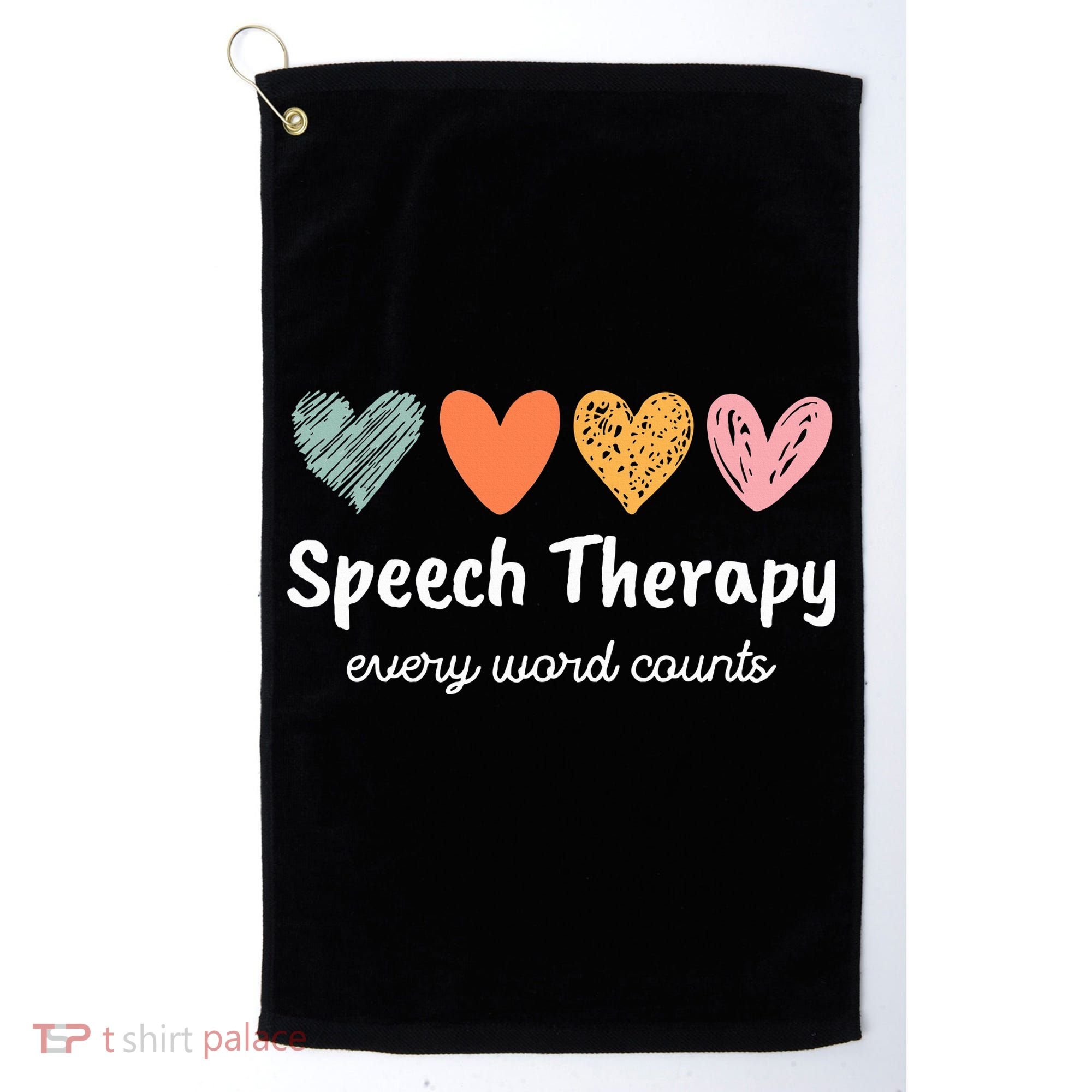 Speech Therapy Speech Language Pathologist Cute Golf Towel