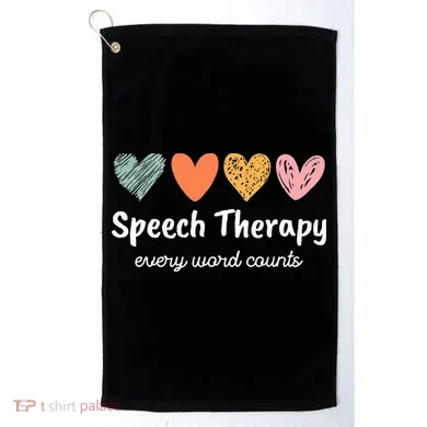 Speech Therapy Speech Language Pathologist Cute Golf Towel
