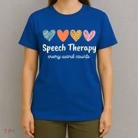 Speech Therapy Speech Language Pathologist Cute T-Shirt thumb 4