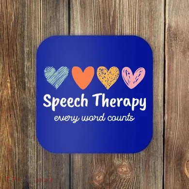 Speech Therapy Speech Language Pathologist Cute Coaster