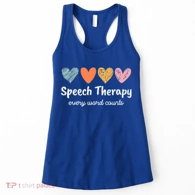 Speech Therapy Speech Language Pathologist Cute Women's Tank Top