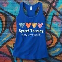Speech Therapy Speech Language Pathologist Cute Women's Tank Top thumb 3