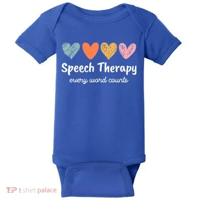 Speech Therapy Speech Language Pathologist Cute Baby Bodysuit