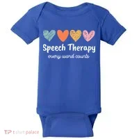 Speech Therapy Speech Language Pathologist Cute Baby Bodysuit thumb 0