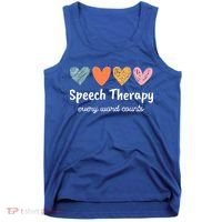 Speech Therapy Speech Language Pathologist Cute Tank Top thumb 0