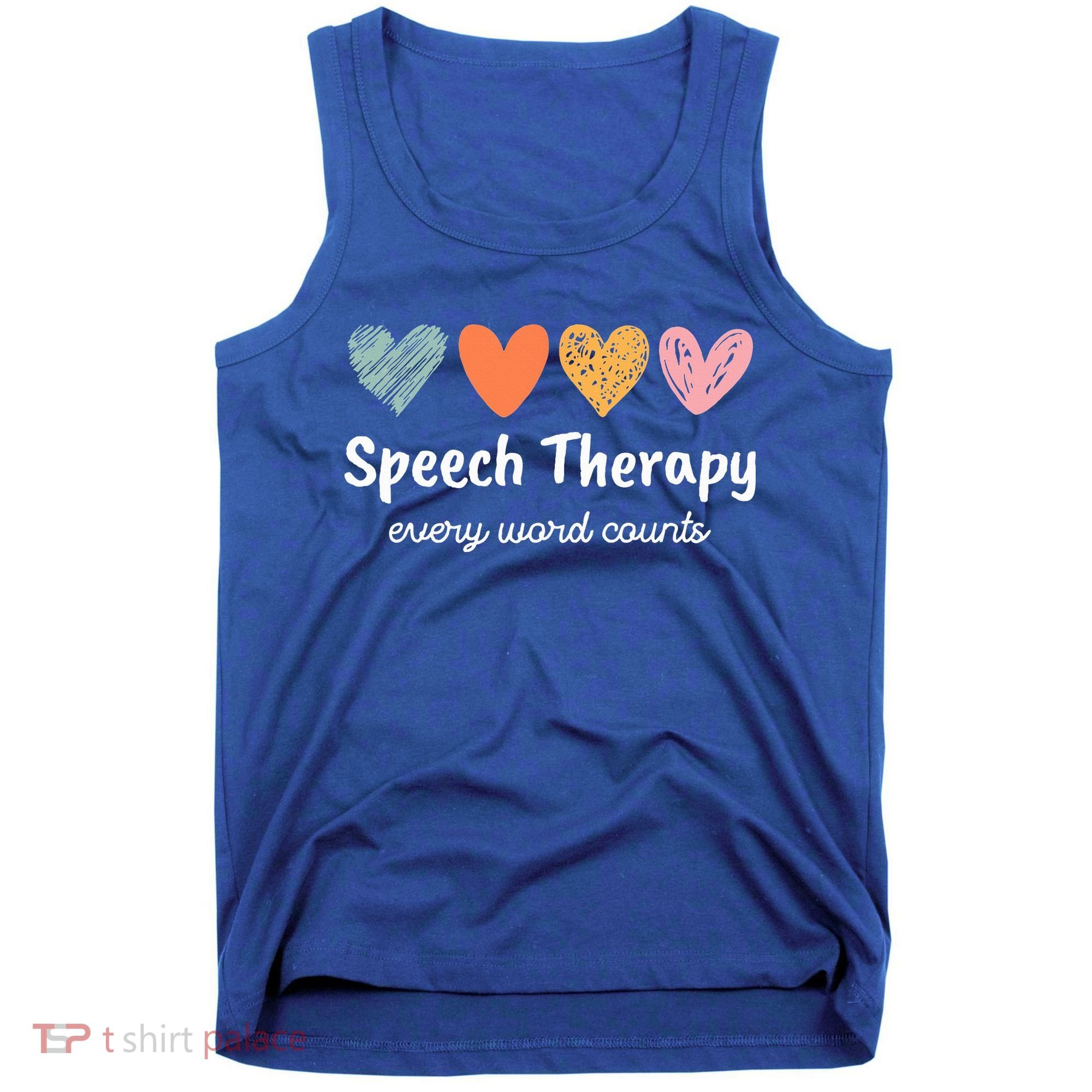 Speech Therapy Speech Language Pathologist Cute Tank Top