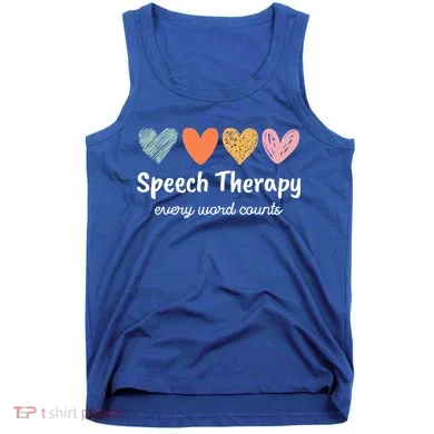 Speech Therapy Speech Language Pathologist Cute Tank Top