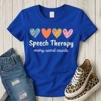 Speech Therapy Speech Language Pathologist Cute Women's T-Shirt thumb 3