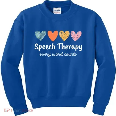 Speech Therapy Speech Language Pathologist Cute Kids Sweatshirt