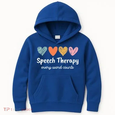 Speech Therapy Speech Language Pathologist Cute Kids Hoodie