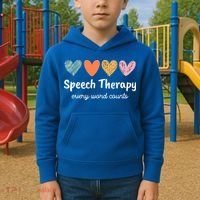 Speech Therapy Speech Language Pathologist Cute Kids Hoodie thumb 2
