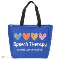 Speech Therapy Speech Language Pathologist Cute Tote Bag thumb 0