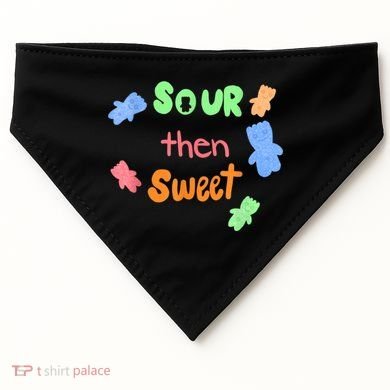Sour Then Sweet Sour Candy Patch USA-Made Doggie Bandana