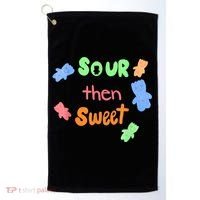 Sour Then Sweet Sour Candy Patch Golf Towel thumb 0