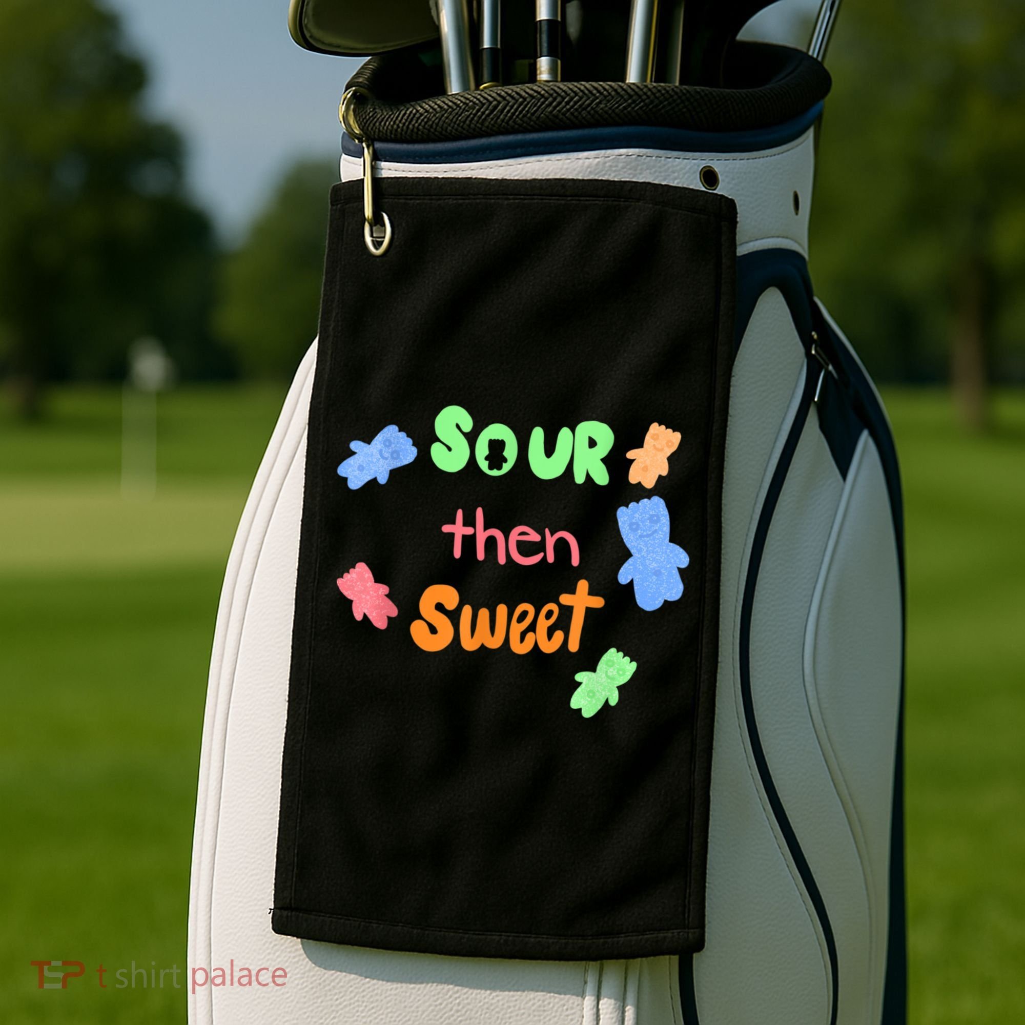Sour Then Sweet Sour Candy Patch Golf Towel