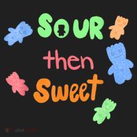 Sour Then Sweet Sour Candy Patch Golf Towel thumb 3