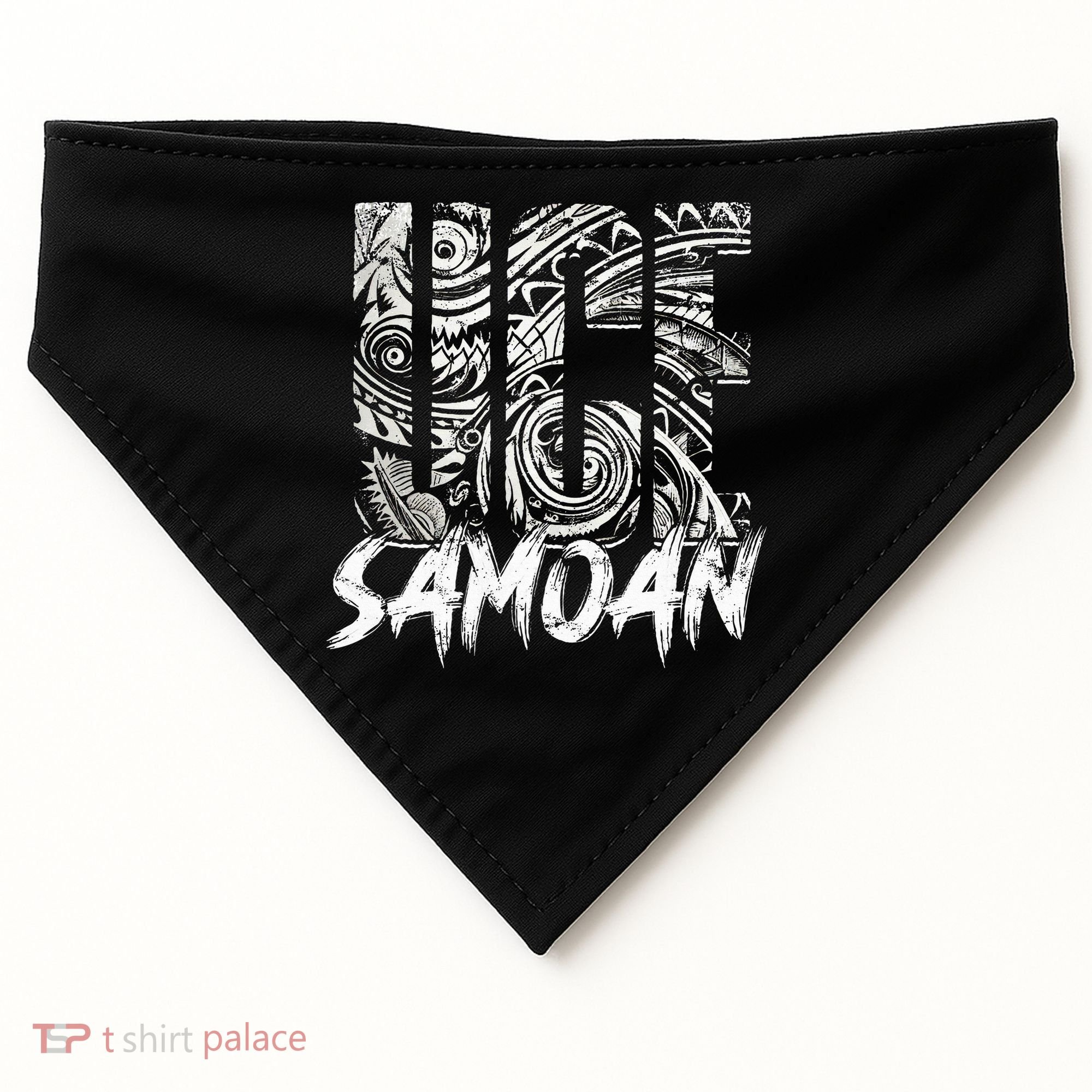 Samoan Tribal Samoa Polynesian Tanoa Uce Samoan USA-Made Doggie Bandana