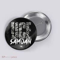 Samoan Tribal Samoa Polynesian Tanoa Uce Samoan Button thumb 0