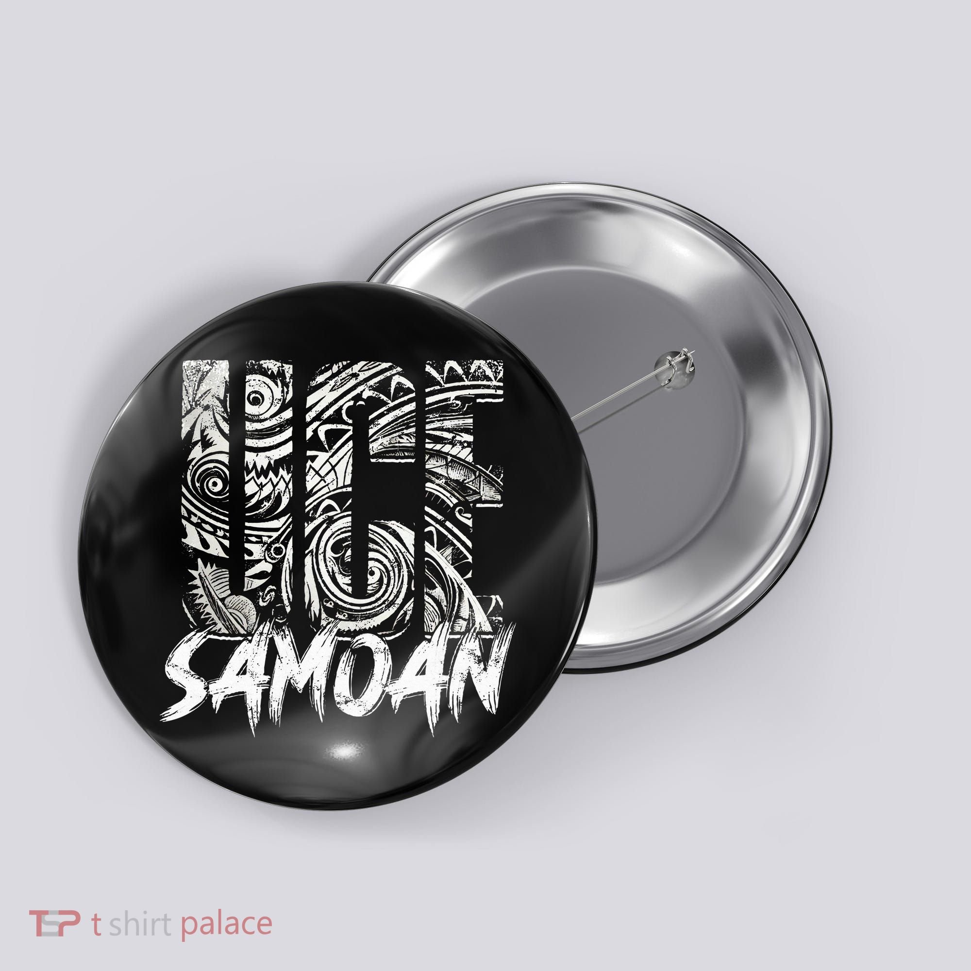 Samoan Tribal Samoa Polynesian Tanoa Uce Samoan Button