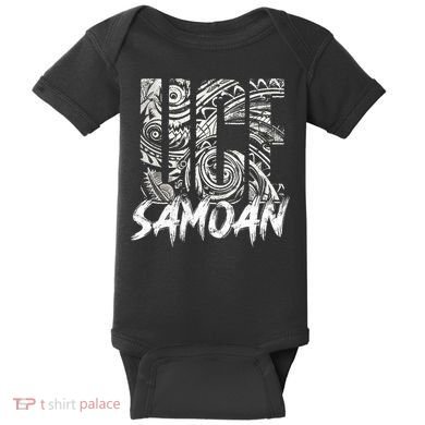Samoan Tribal Samoa Polynesian Tanoa Uce Samoan Baby Bodysuit