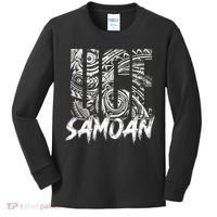 Samoan Tribal Samoa Polynesian Tanoa Uce Samoan Kids Long Sleeve Shirt thumb 0