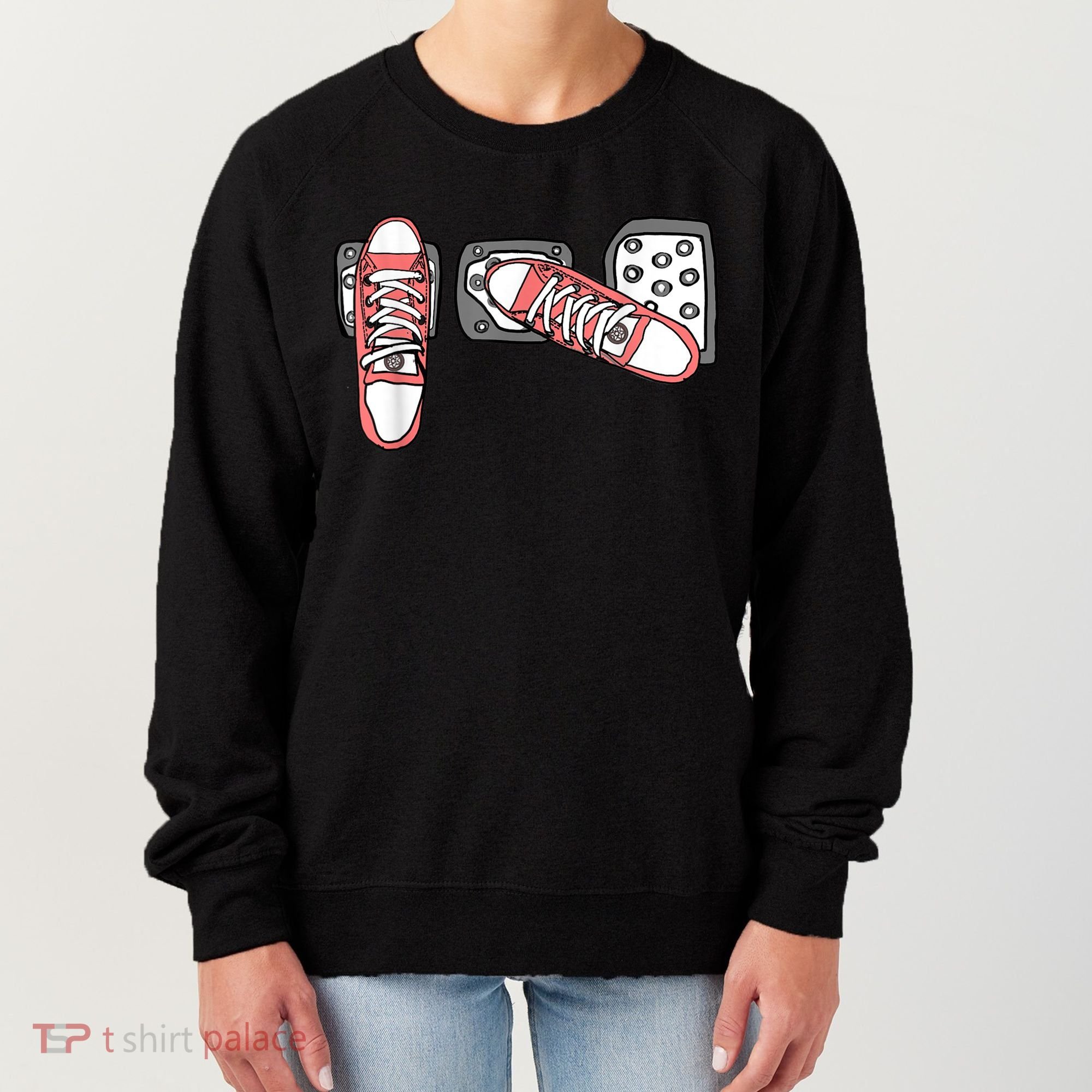 Save The Stick Funny Manual Transmission Three Pedals Car Women's Sweatshirt