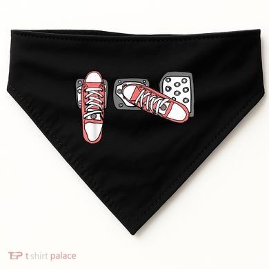 Save The Stick Funny Manual Transmission Three Pedals Car USA-Made Doggie Bandana