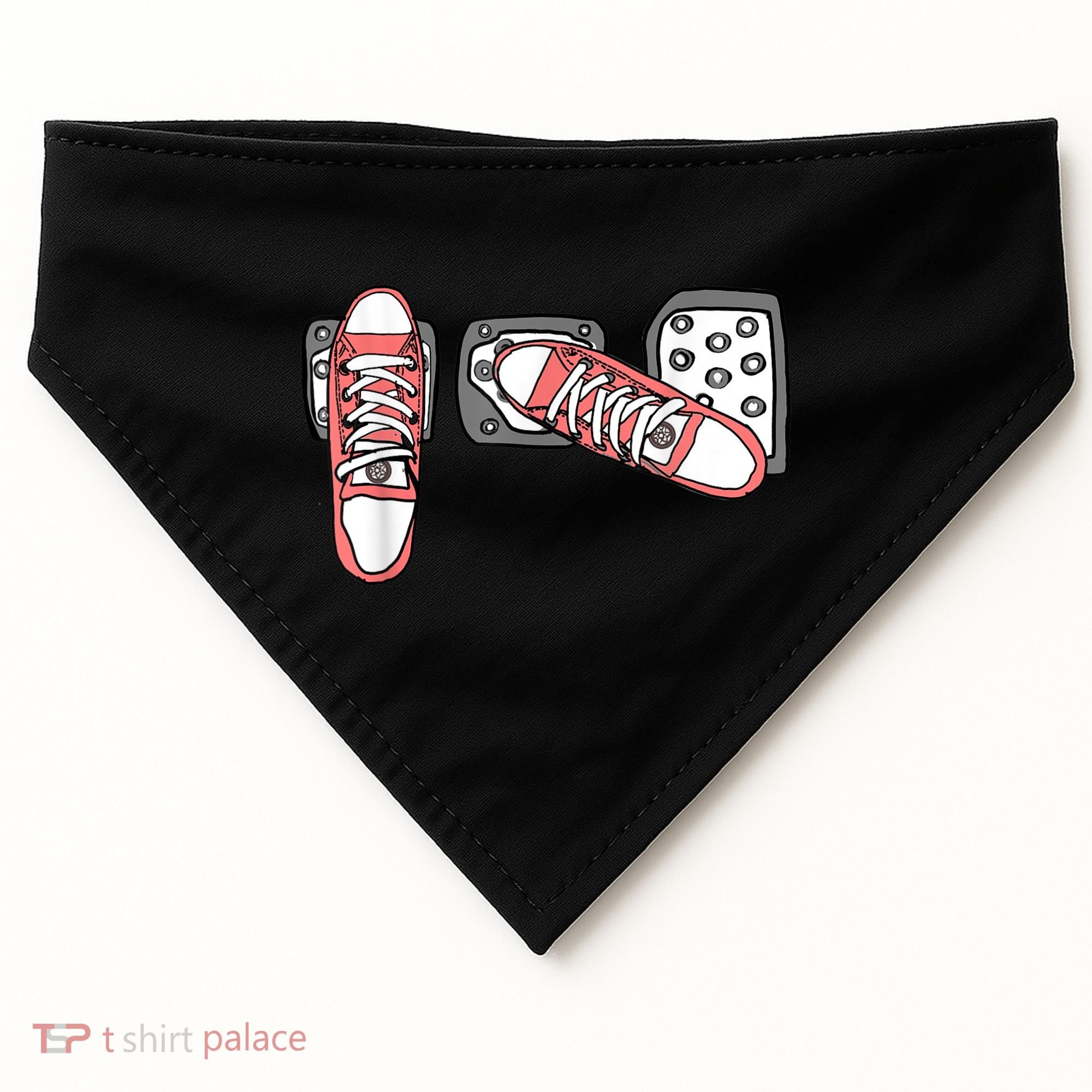 Save The Stick Funny Manual Transmission Three Pedals Car USA-Made Doggie Bandana