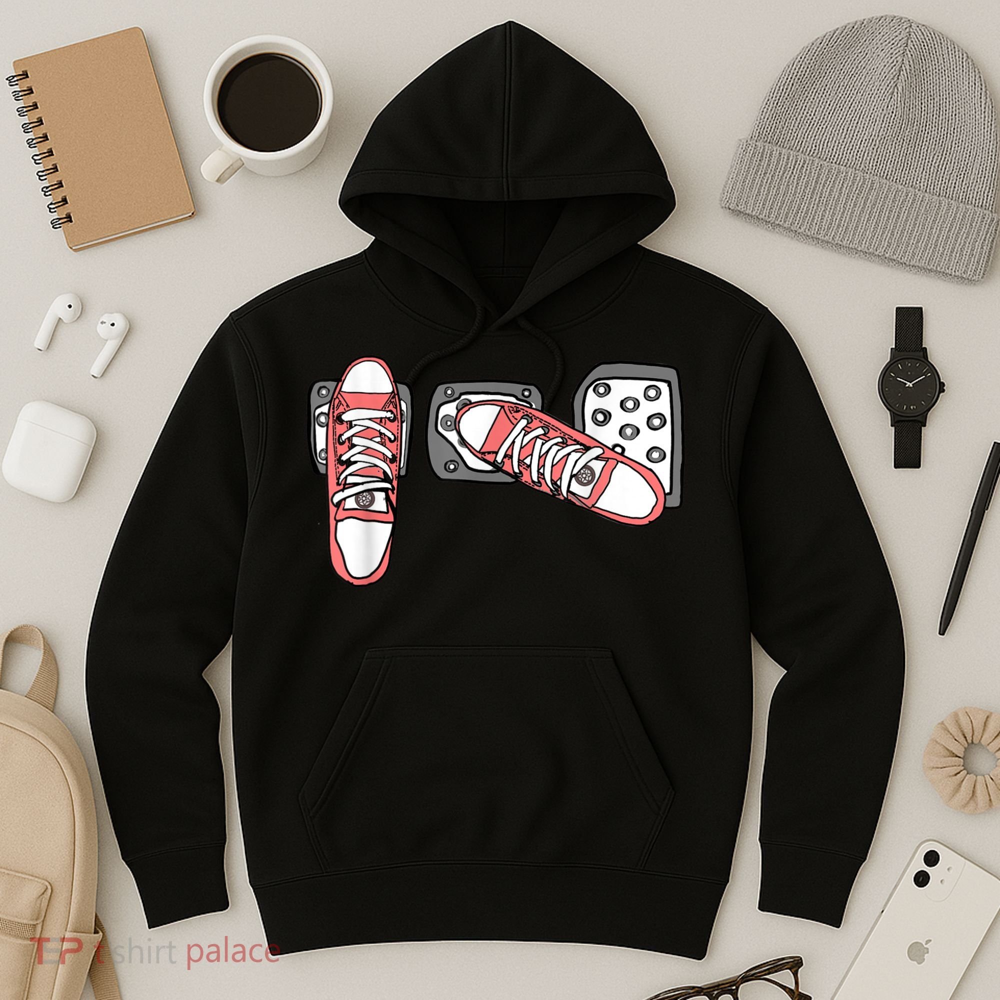 Save The Stick Funny Manual Transmission Three Pedals Car Hoodie