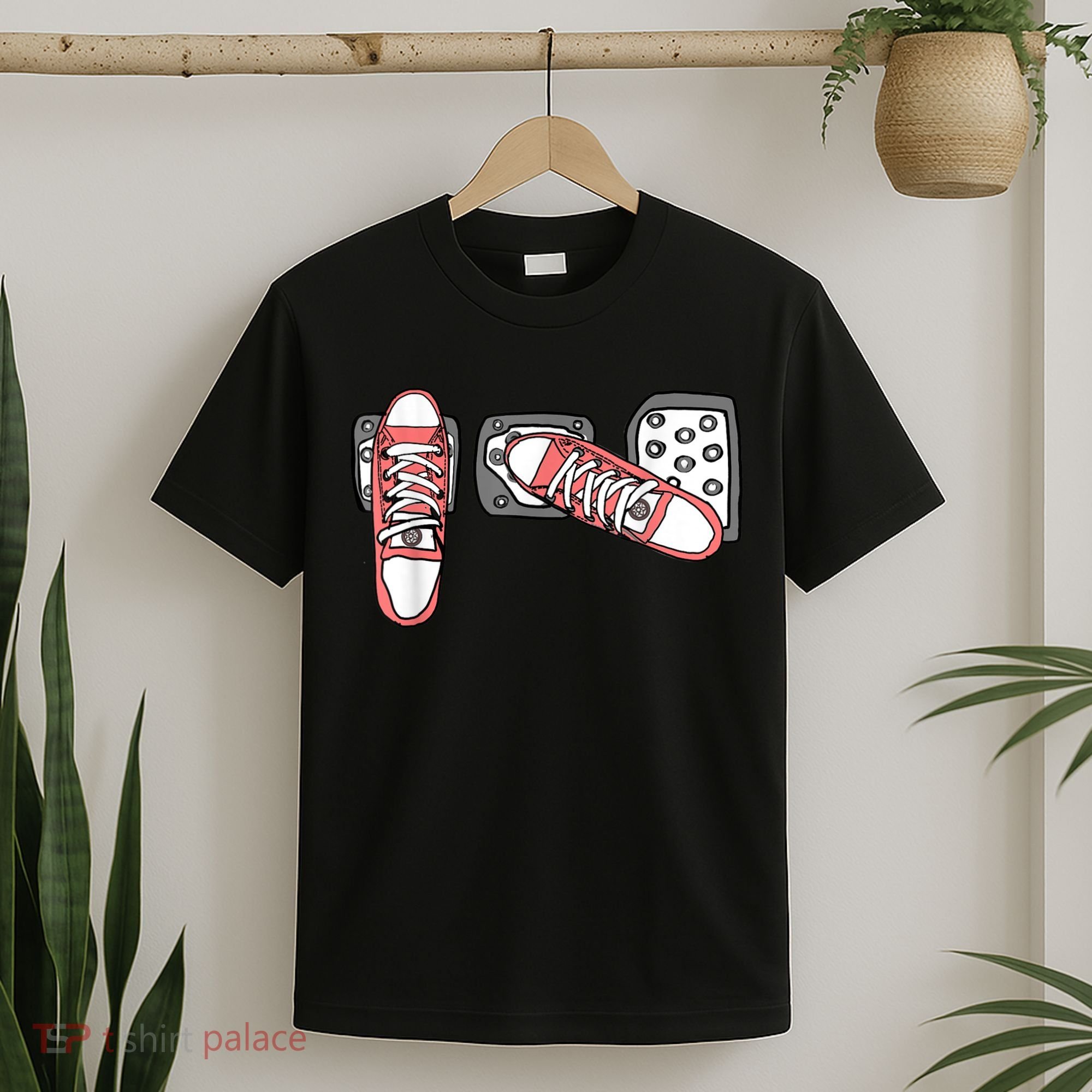 Save The Stick Funny Manual Transmission Three Pedals Car T-Shirt