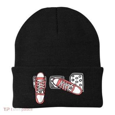 Save The Stick Funny Manual Transmission Three Pedals Car Beanie