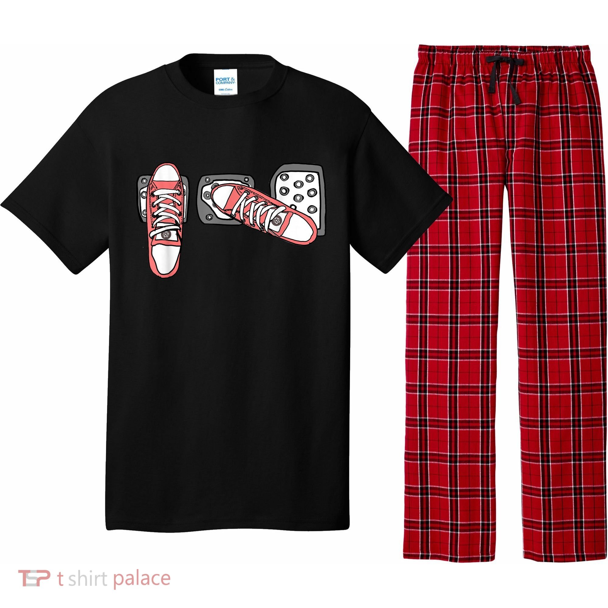 Save The Stick Funny Manual Transmission Three Pedals Car Pajama Set