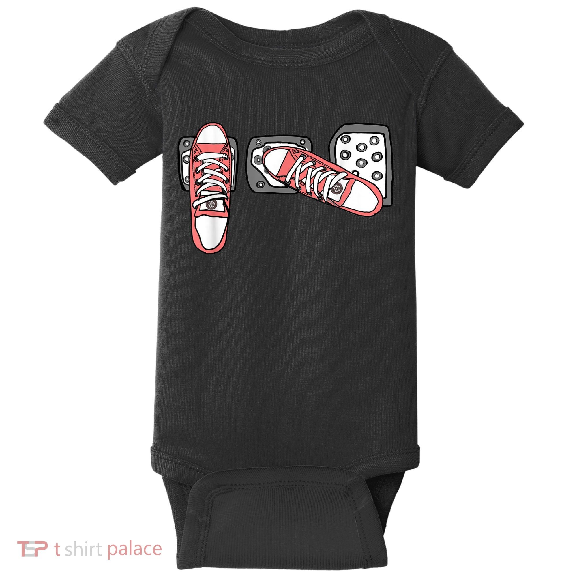 Save The Stick Funny Manual Transmission Three Pedals Car Baby Bodysuit