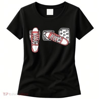 Save The Stick Funny Manual Transmission Three Pedals Car Women's T-Shirt