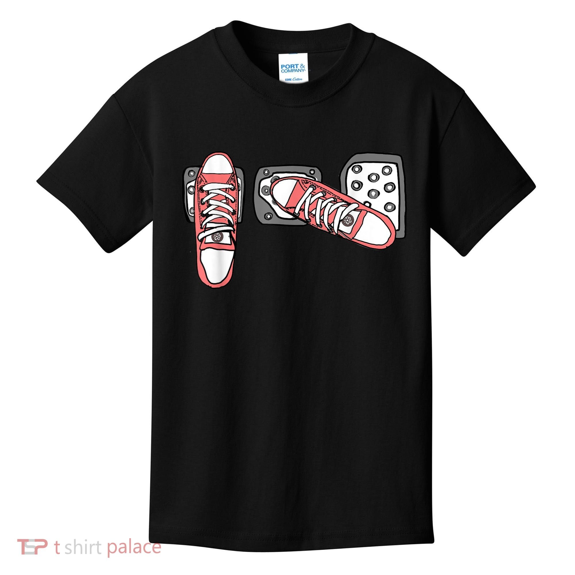 Save The Stick Funny Manual Transmission Three Pedals Car Kids T-Shirt