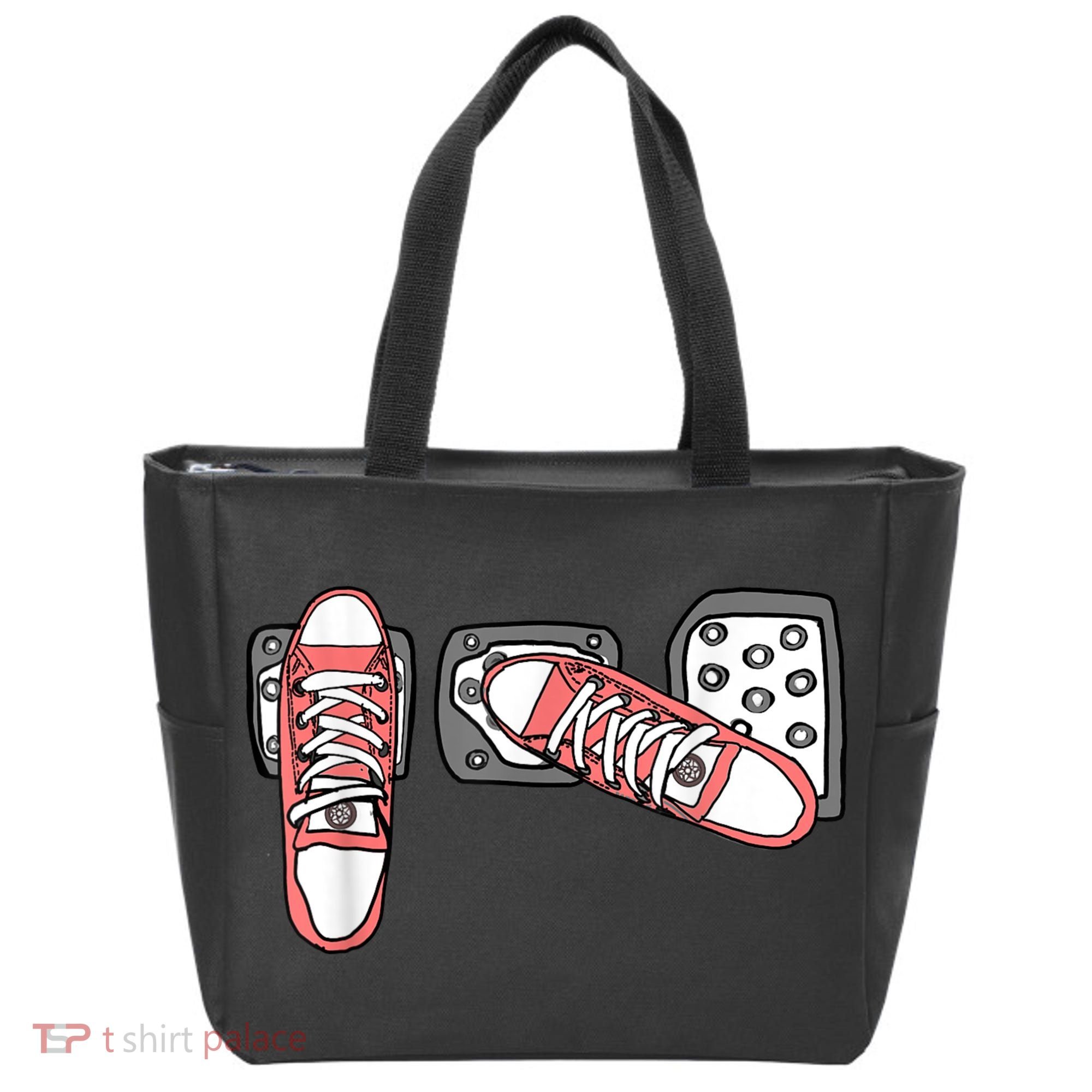 Save The Stick Funny Manual Transmission Three Pedals Car Tote Bag