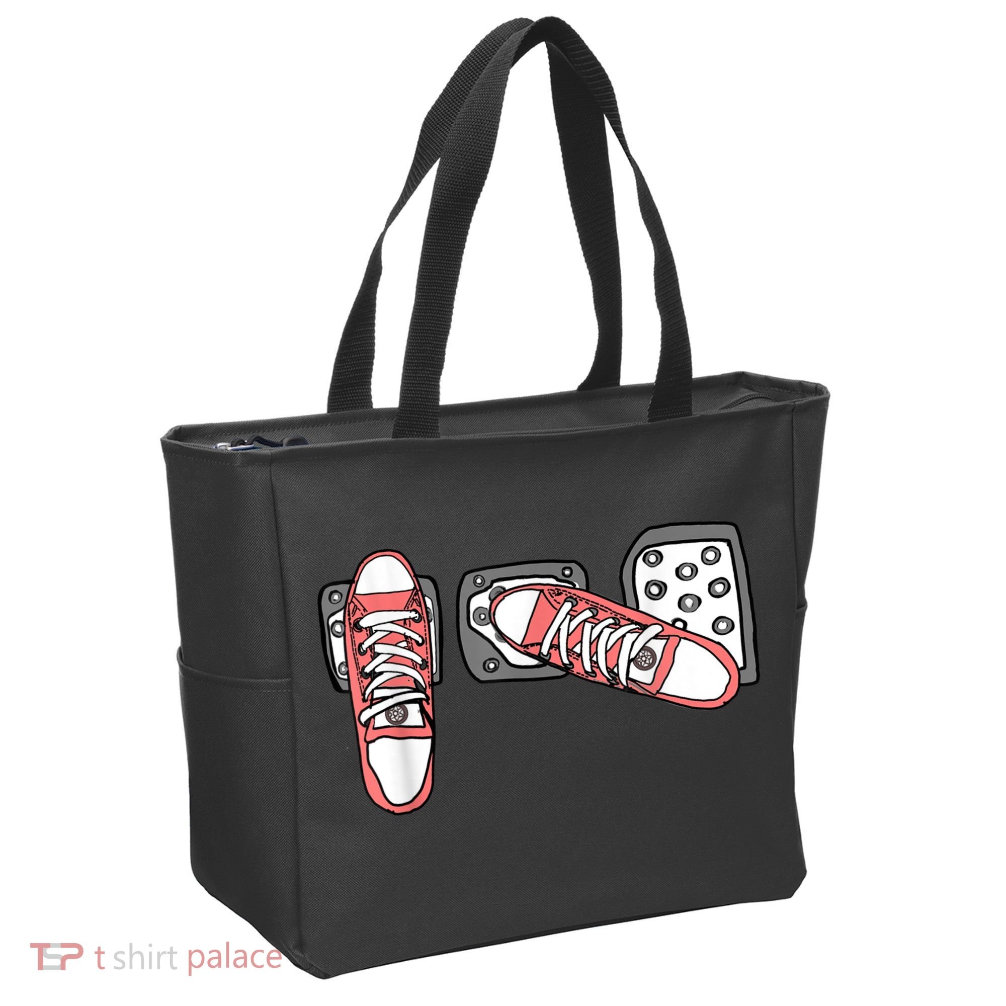 Save The Stick Funny Manual Transmission Three Pedals Car Tote Bag