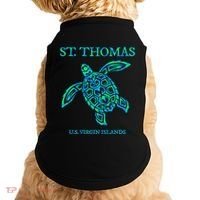St Thomas Sea Turtles Usvi Vacation Souvenir Doggie Tank thumb 0