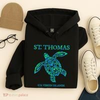 St Thomas Sea Turtles Usvi Vacation Souvenir Hoodie thumb 4