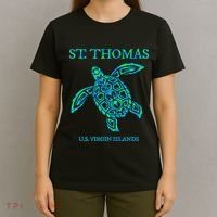 St Thomas Sea Turtles Usvi Vacation Souvenir T-Shirt thumb 4