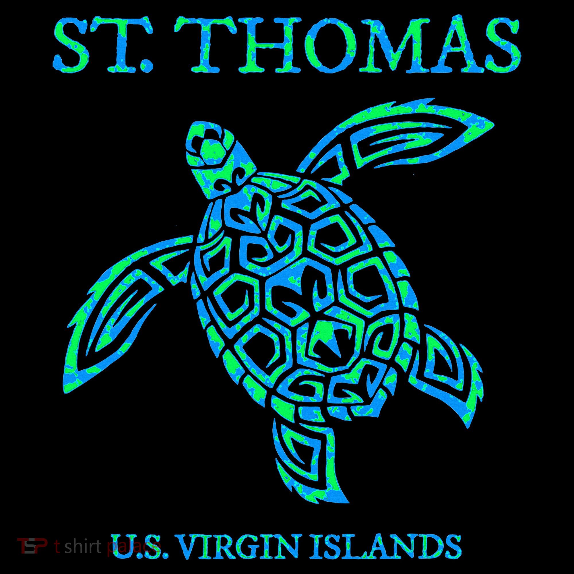 St Thomas Sea Turtles Usvi Vacation Souvenir Women's Hoodie