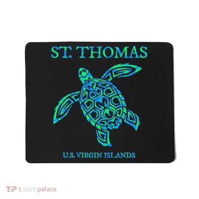 St Thomas Sea Turtles Usvi Vacation Souvenir Mousepad