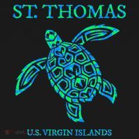 St Thomas Sea Turtles Usvi Vacation Souvenir Mousepad thumb 1