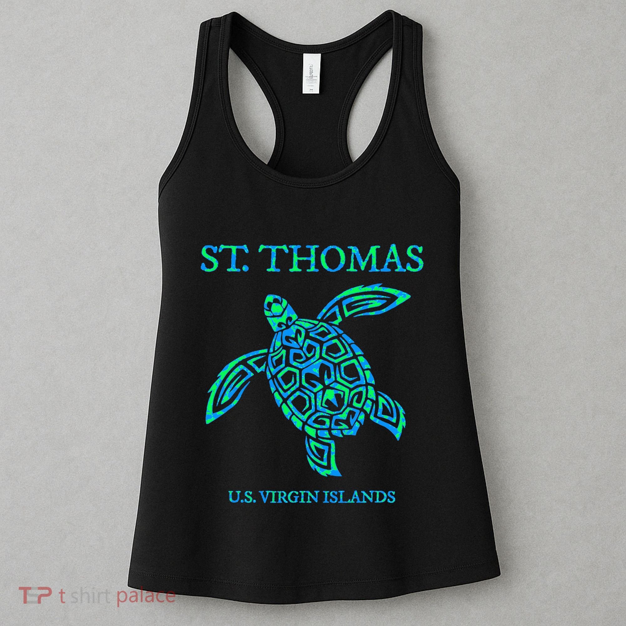 St Thomas Sea Turtles Usvi Vacation Souvenir Women's Tank Top